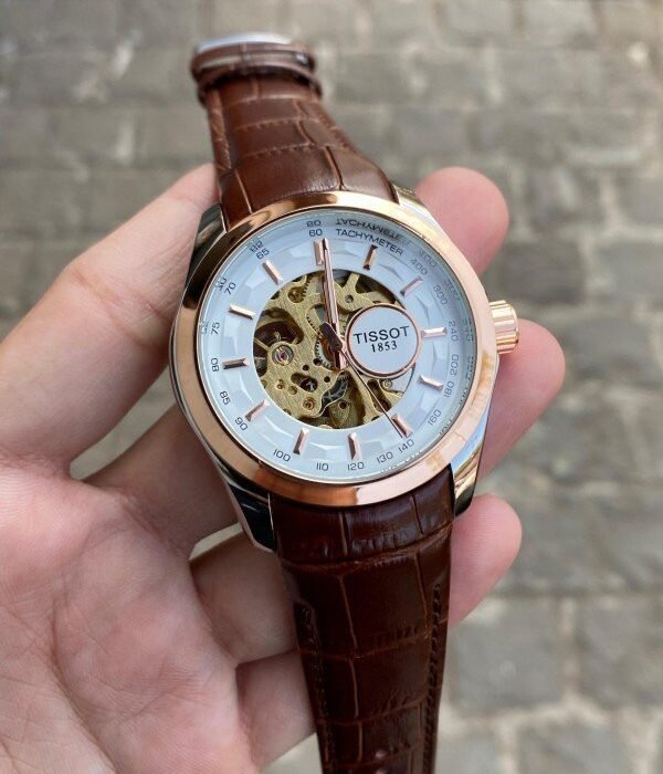 TISSOT 1853 AUTOMATIC PRIMIUM QUILTY LEATHER WATCH