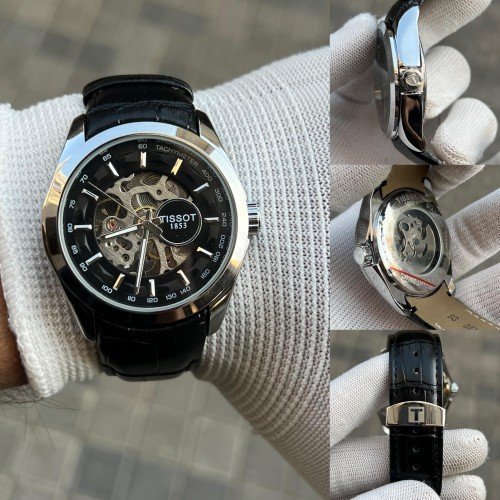 TISSOT 1853 AUTOMATIC PRIMIUM QUILTY LEATHER WATCH - Image 3