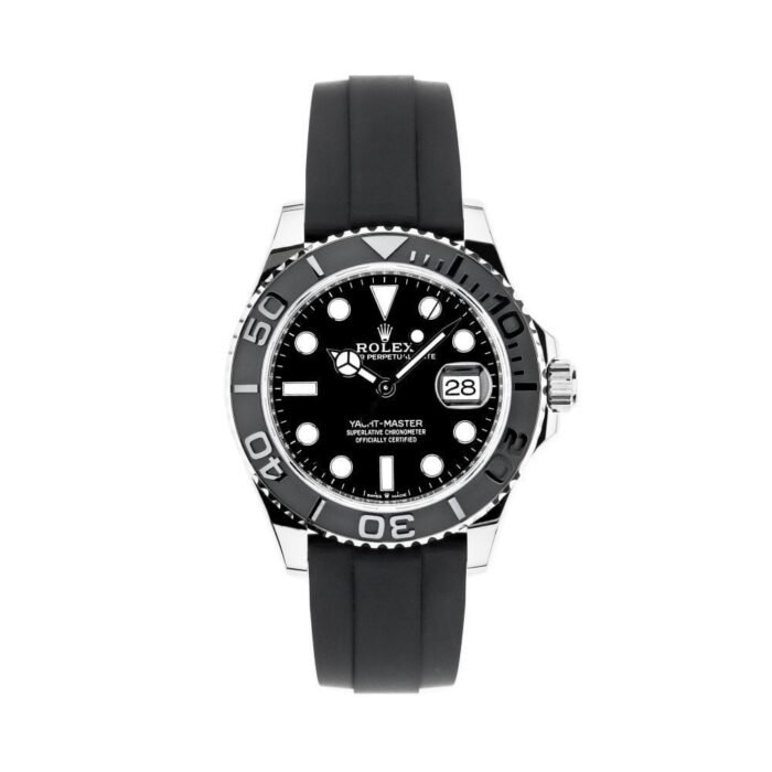 ROLEX OYSTER PERPETUAL YACH MASTER (SILVER/BLACK) WATCH (With Og Box)