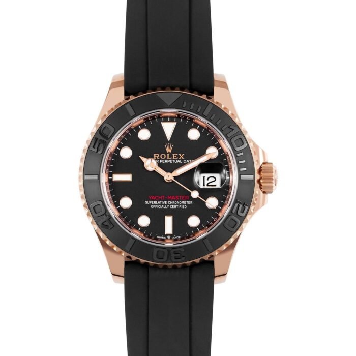 ROLEX OYSTER PERPETUAL YACH MASTER (GOLDEN/BLACK) WATCH (With Og Box)