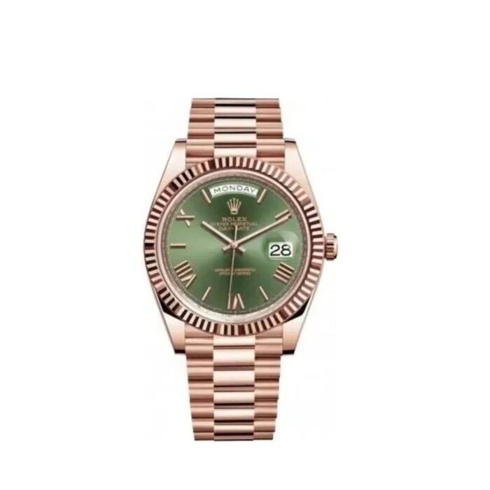ROLEX OYSTER PERPETUAL DAY DATE (EVERROSE/GOLD) MEN WATCH (With Og Box)