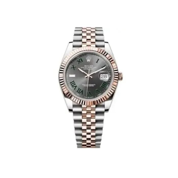 ROLEX OYSTER PERPETUAL DAY DATE 41 ROMEN DIAL WRIST WATCH (With Og Box)