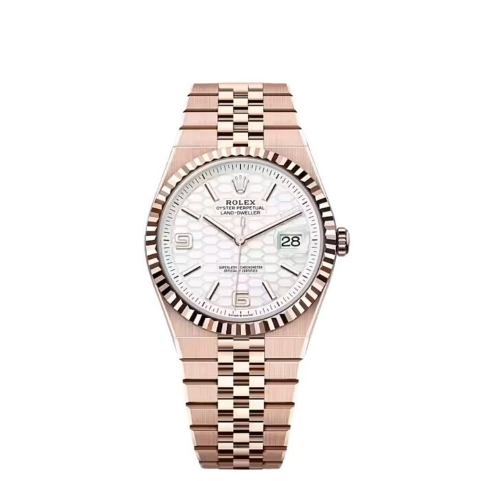 ROLEX LAND-DWELLER 40 OYSTER STEEL EVEROSE GOLD (2025) MODEL (With Og Box)