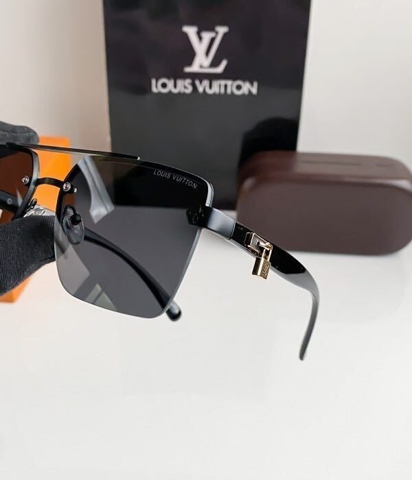 Branded  Lv Gold Black Sunglasses Bt (With Original Kit)
