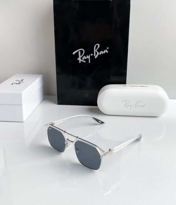 Branded  RB Silver Bt Sunglasses (With Original Kit)