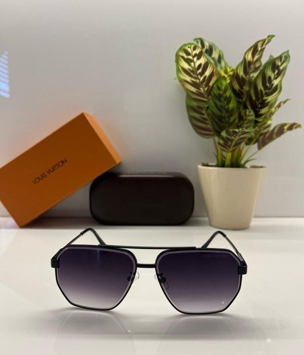 Branded Lv All Black Sunglasses EW (With Original Kit)