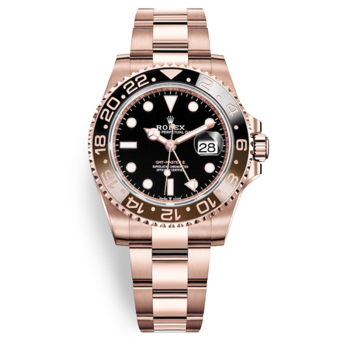 Rolex Root Beer Rose Gold Black Dial (With Og Box)