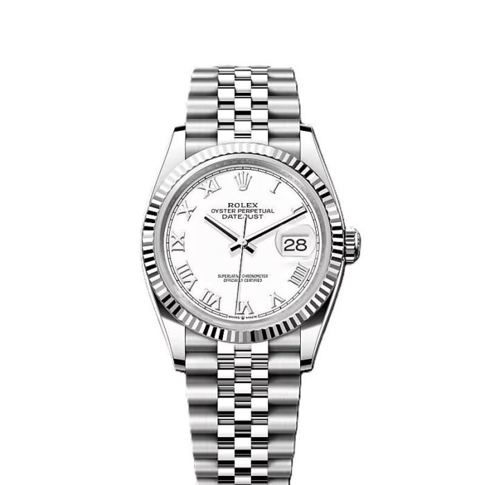 Rolex Date just 36 white dial (With Og Box)