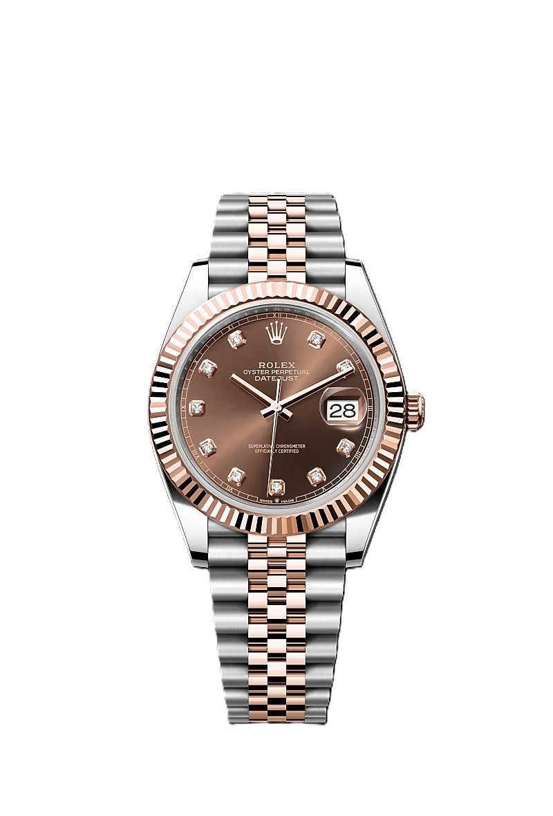 Rolex Datejust Rosegold Gold Diamond Metal Watch (With Og Box)