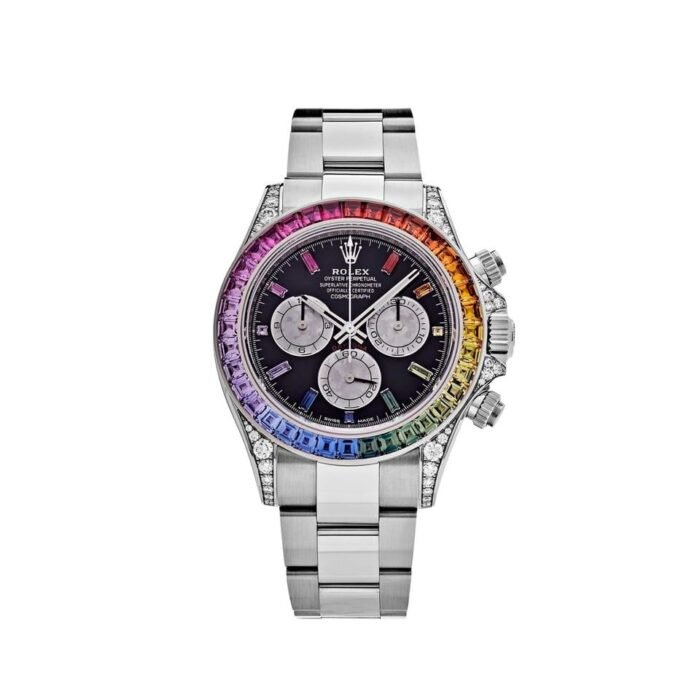 Rolex Rainbow Daytona Silver